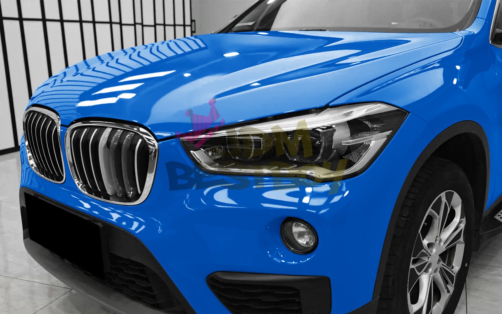 ESSMO PET Super Gloss Sapphire Blue Vehicle Vinyl Wrap Decal Sheet Like Paint
