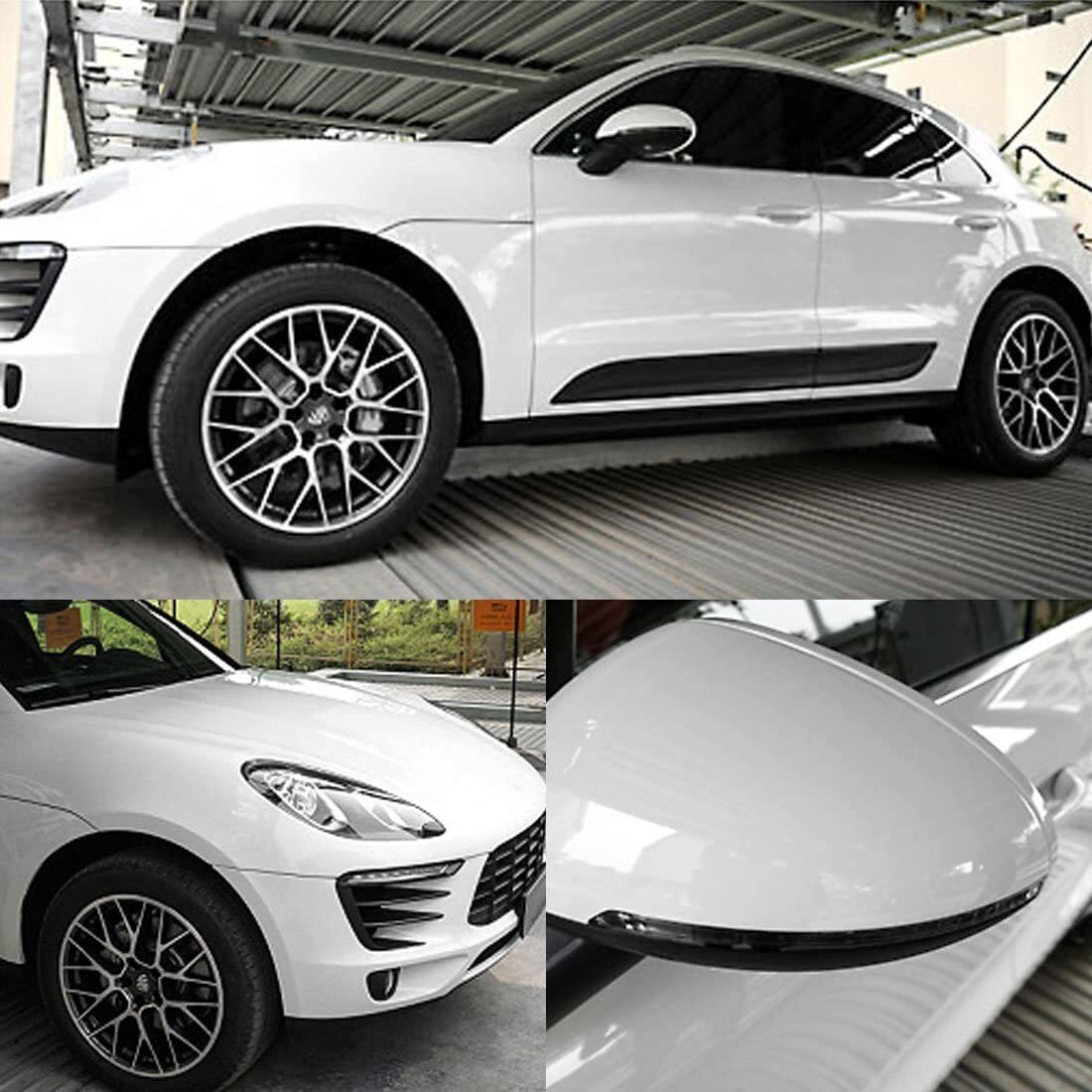 High Gloss Glossy White Vinyl Film Wrap Sticker Decal DIY Bubble Free Air
