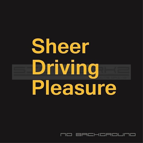 Sheer Driving Performance Sticker BMW 135i 335i M1 M2 M3 M4 M5 MX5 X3 X5 X6 Pair