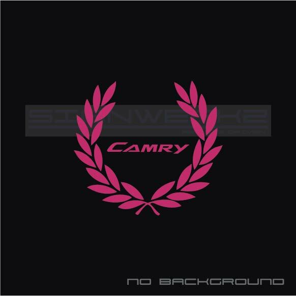 Toyota Camry New Racing Wreath Decal Sticker Pair