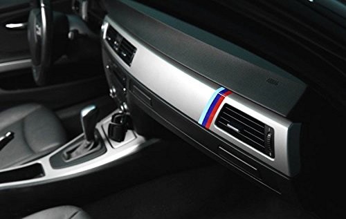 (1) 10″ M-Colored Stripe Decal Sticker For BMW Exterior or Interior Decoration