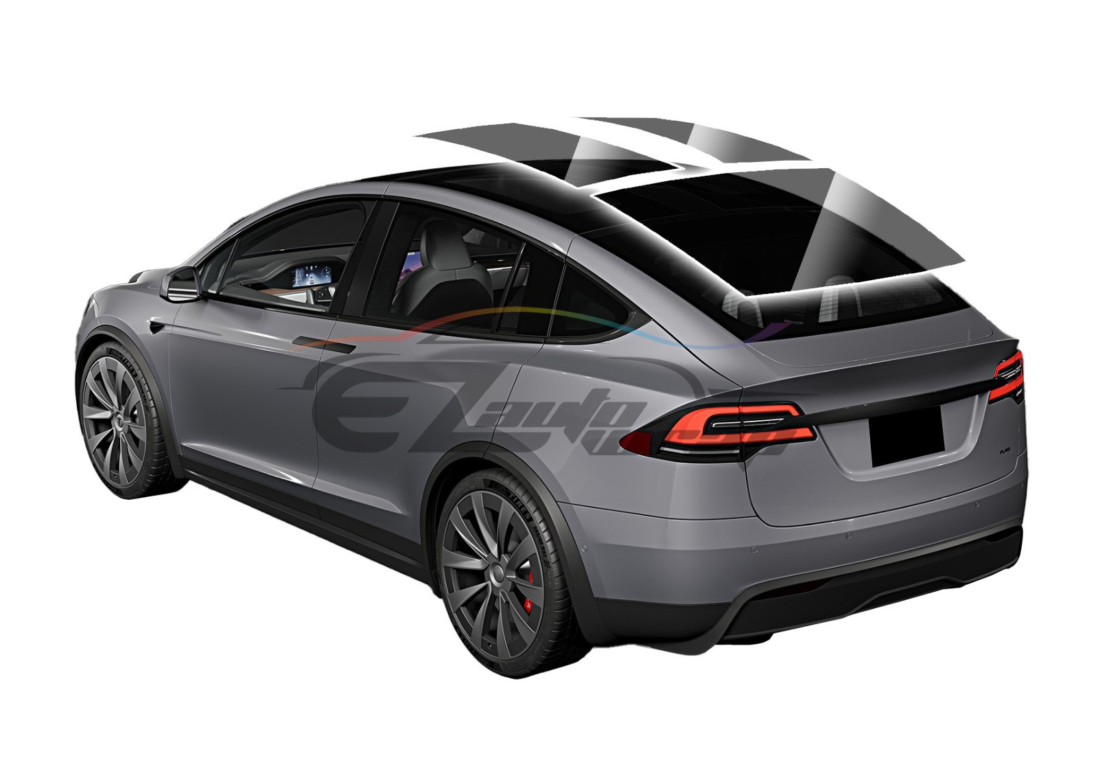 TPU Essmo Security Black Smoke Glass Sunroof VLT70% UV99% Windshield Sunshade