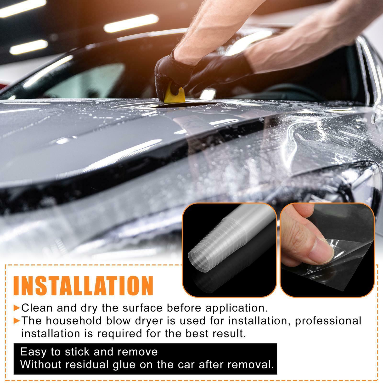 Clear Bra Paint Protection Vinyl Film Wrap Transparent Car Paint Scratch Shield