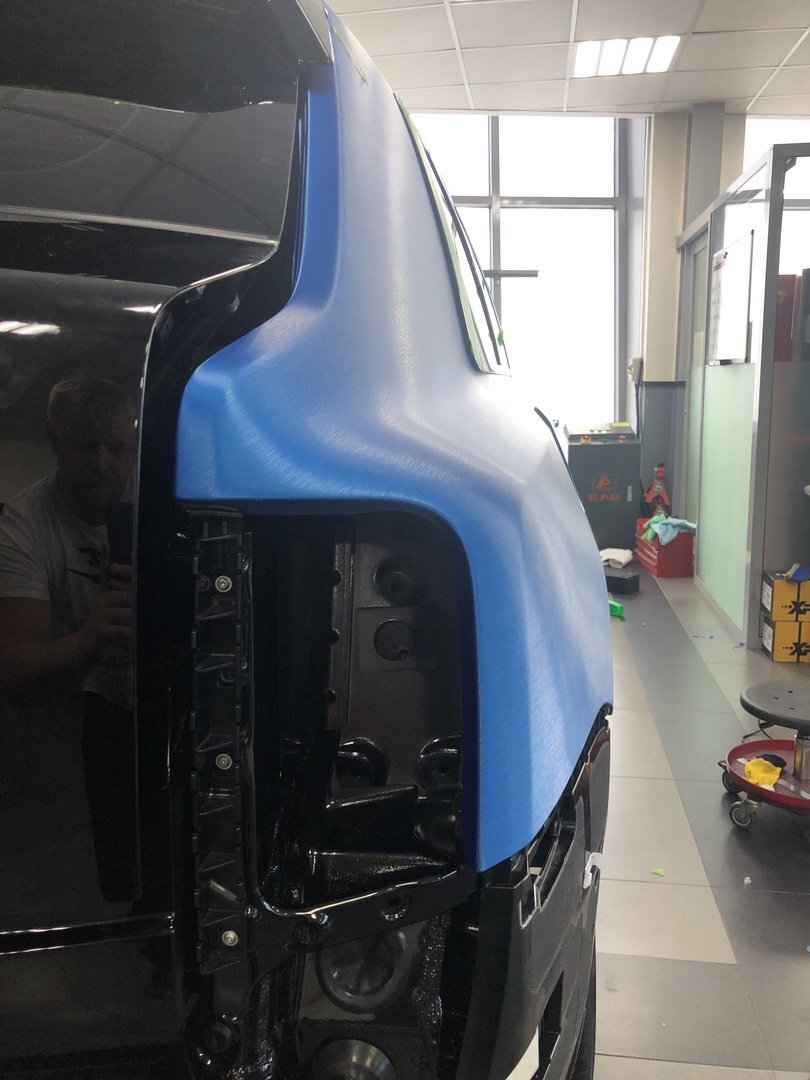 VVivid Xpo Metallic Blue Brushed Steel Vinyl Wrap Film | V164