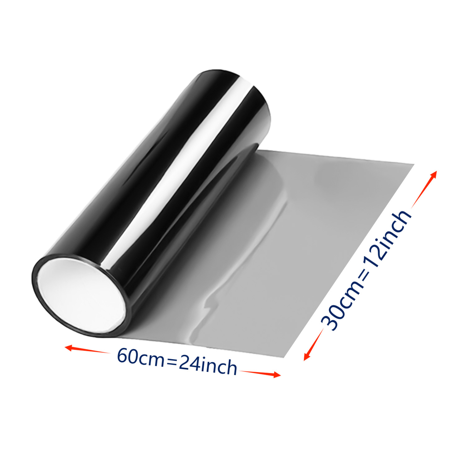 Light-Black Headlight Taillight Fog Light Tint Film Vinyl For Car Truck bus