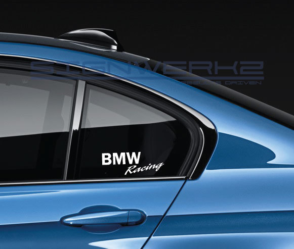 BMW Racing Decal Sticker logo M3 M4 M5 M6 340i 550i X3M X4 Driving Dynamic Pair