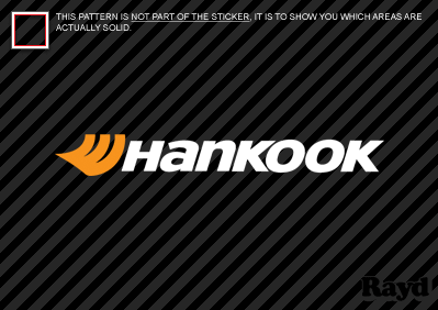 (2) HANKOOK Sticker Decal Die Cut multicolor