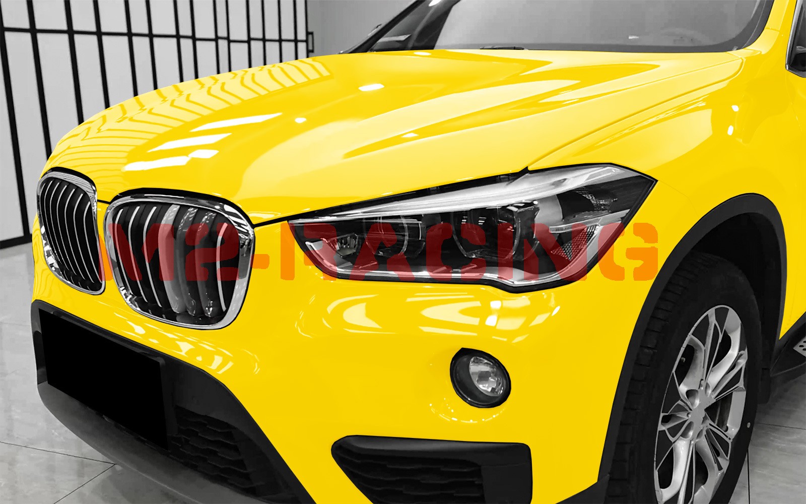 2pcs 4″x8″ Sample PPF Paint Protection Gloss Lemon Yellow Invisible Scratch Free