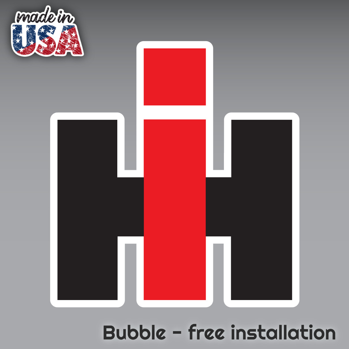 2X IH INTERNATIONAL HARVESTER DECAL STICKER 3M USA MADE TRUCK WINDOW CAR TRACTOR