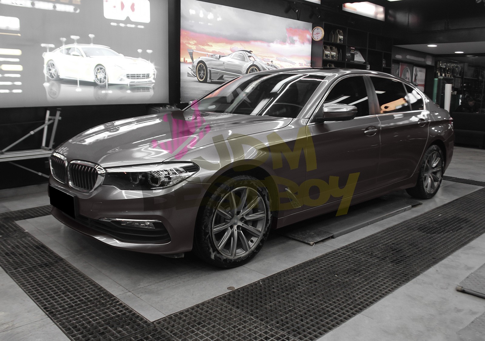 Premium Liquid Metallic Dark Agate Gray Auto Sticker Decal Vinyl Wrap Sheet Film