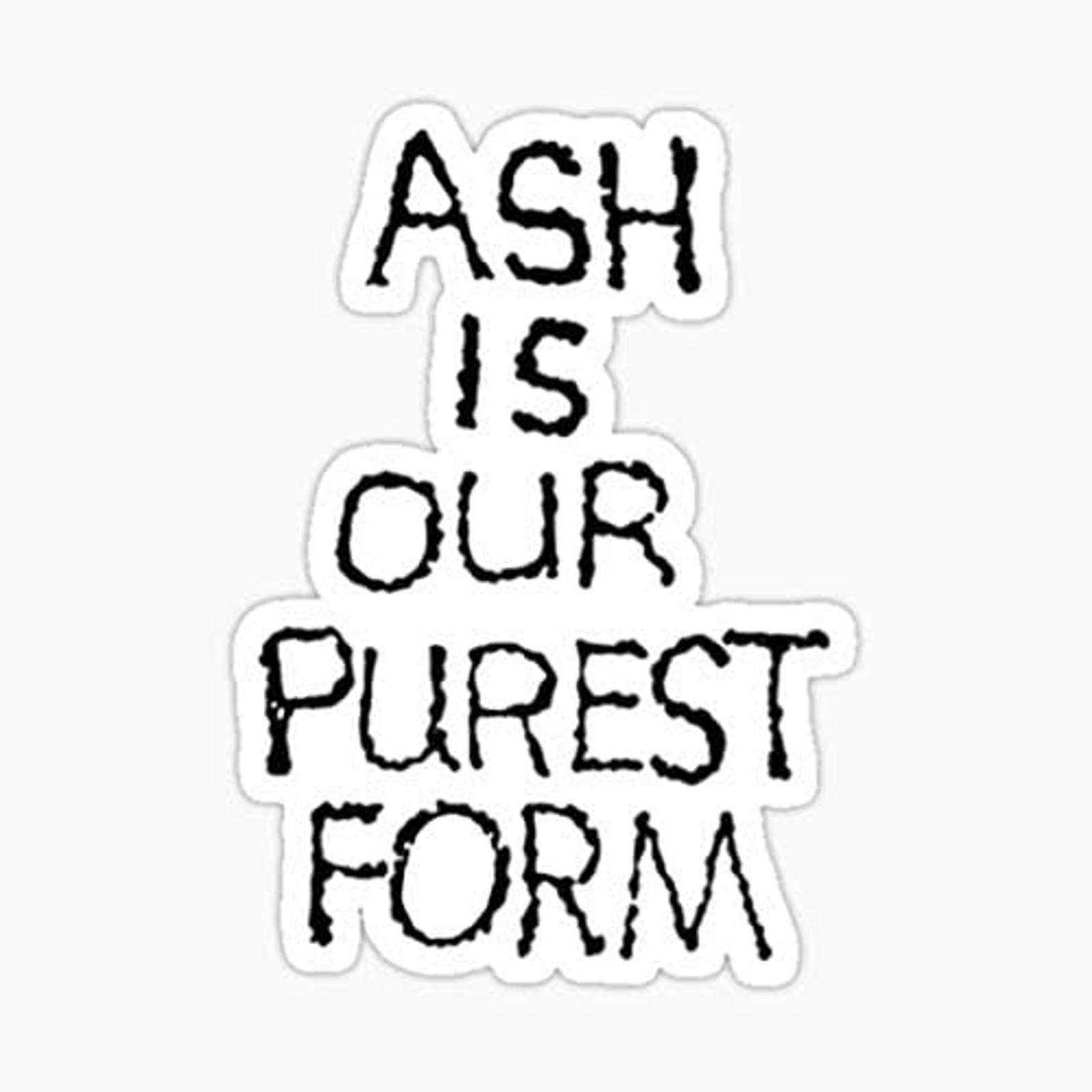 5″ Ash is Our Purest Form Lil Peep Vinyl Bumper Sticker