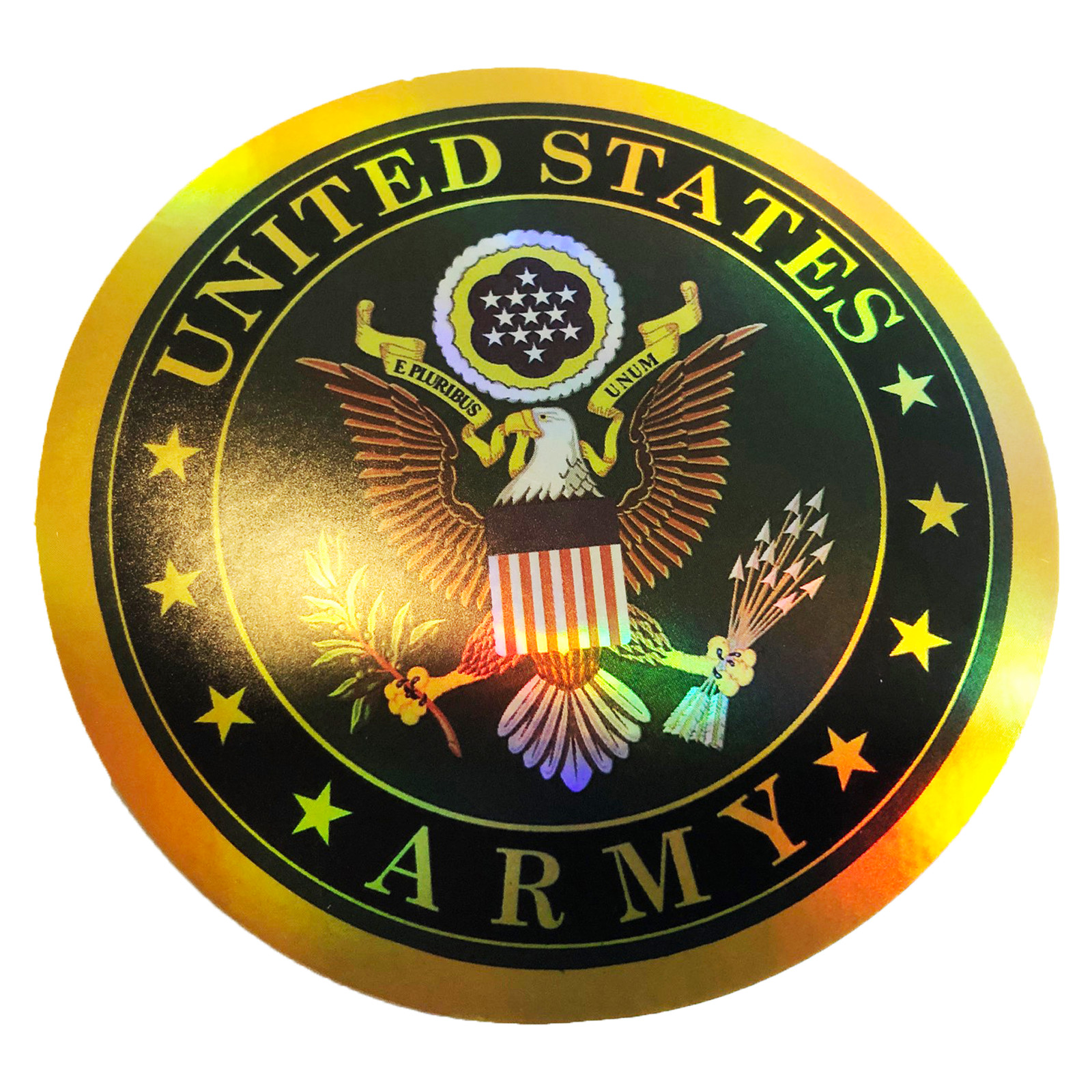 Reflective United States Army US Seal American Sticker Bumper Shiny Decal