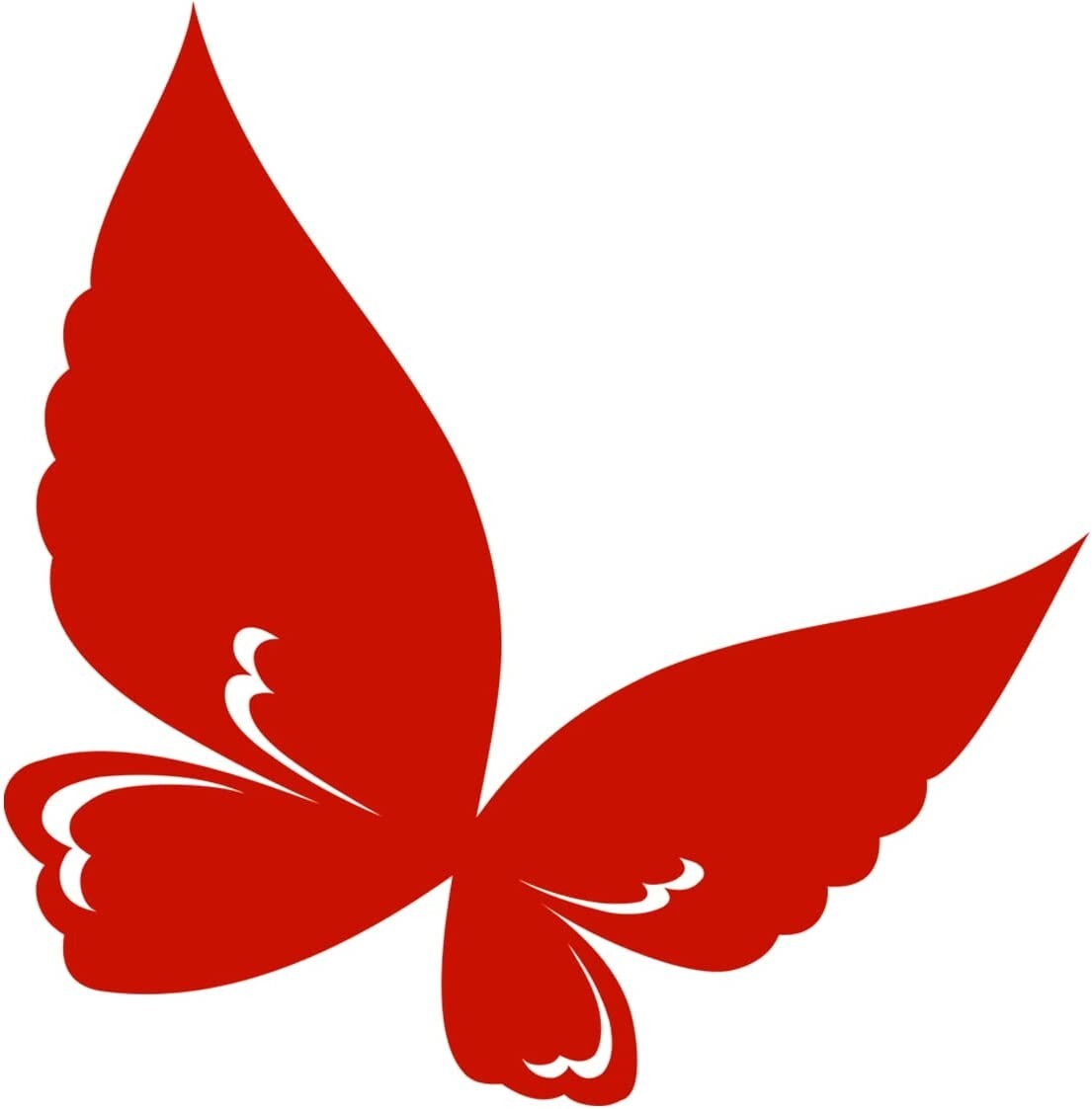 Red Butterfly Vinyl Graphic Decal Car Truck Windows Vehicle