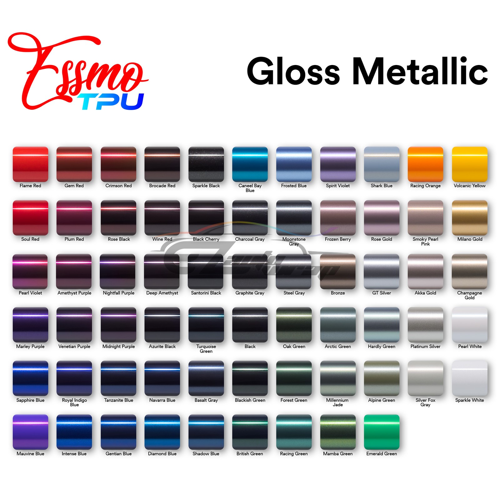 Gloss Metallic PPF TPU Paint Protection Film Dry Wet Apply Vinyl Wrap Self Heal
