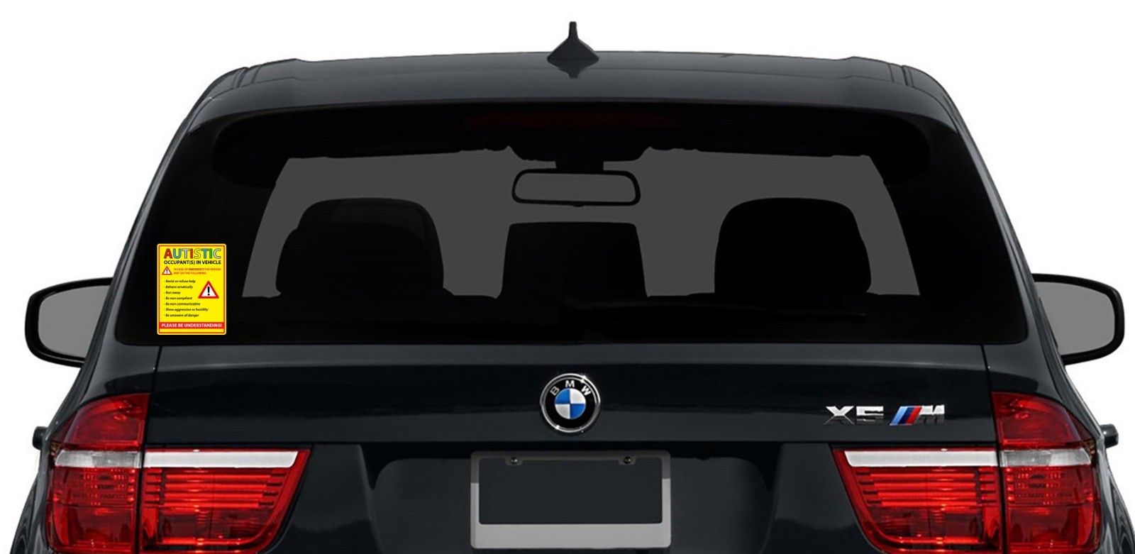 Autistic Passenger Occupant In Vehicle Autism Sticker Vinyl Decal Multiple Sizes