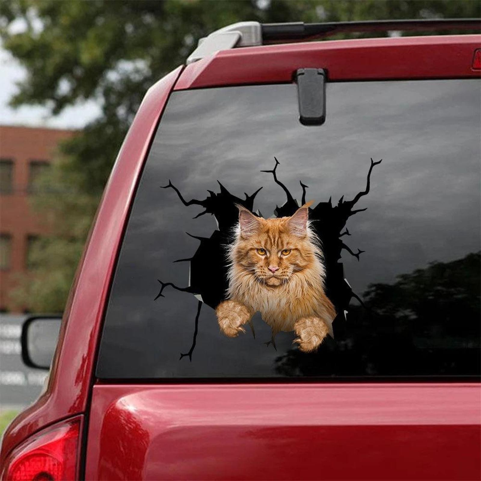 3D Cat Car Truck Exterior Decorative Sticker Vinyl Window Decals Universal f