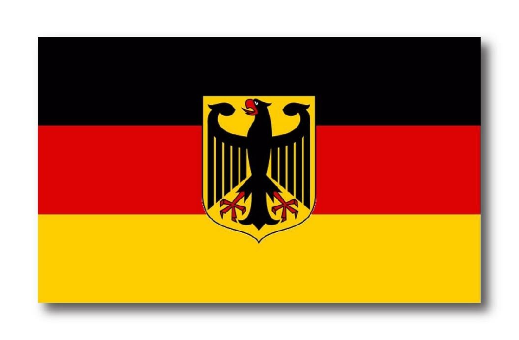 GERMAN FLAG COAT OF ARMS EAGLE DECAL 3M STICKER GERMANY Various SIZES USA MADE