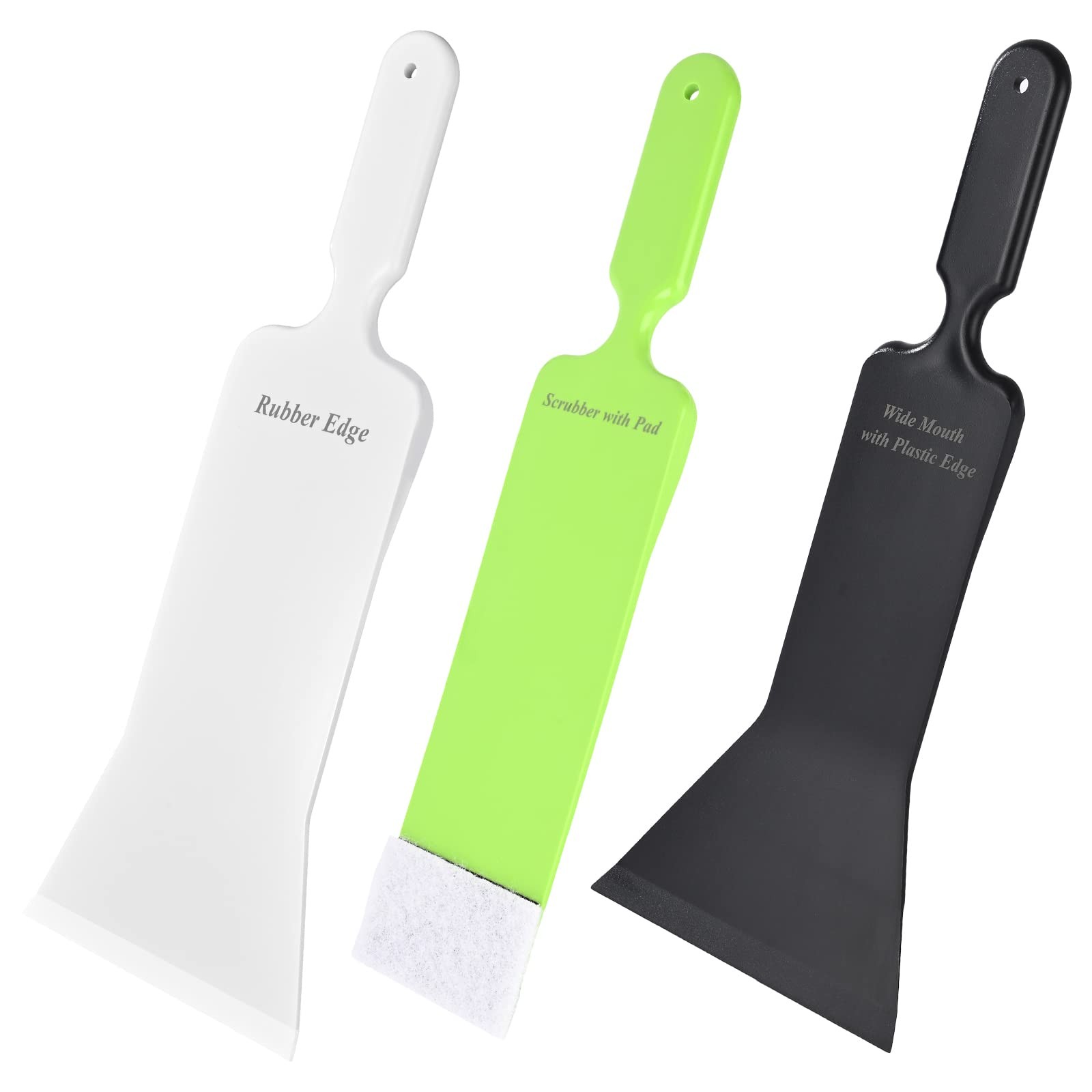 EHDIS Window Tint Bulldozer Squeegee Scrubber Paddle Squeegee, Long White