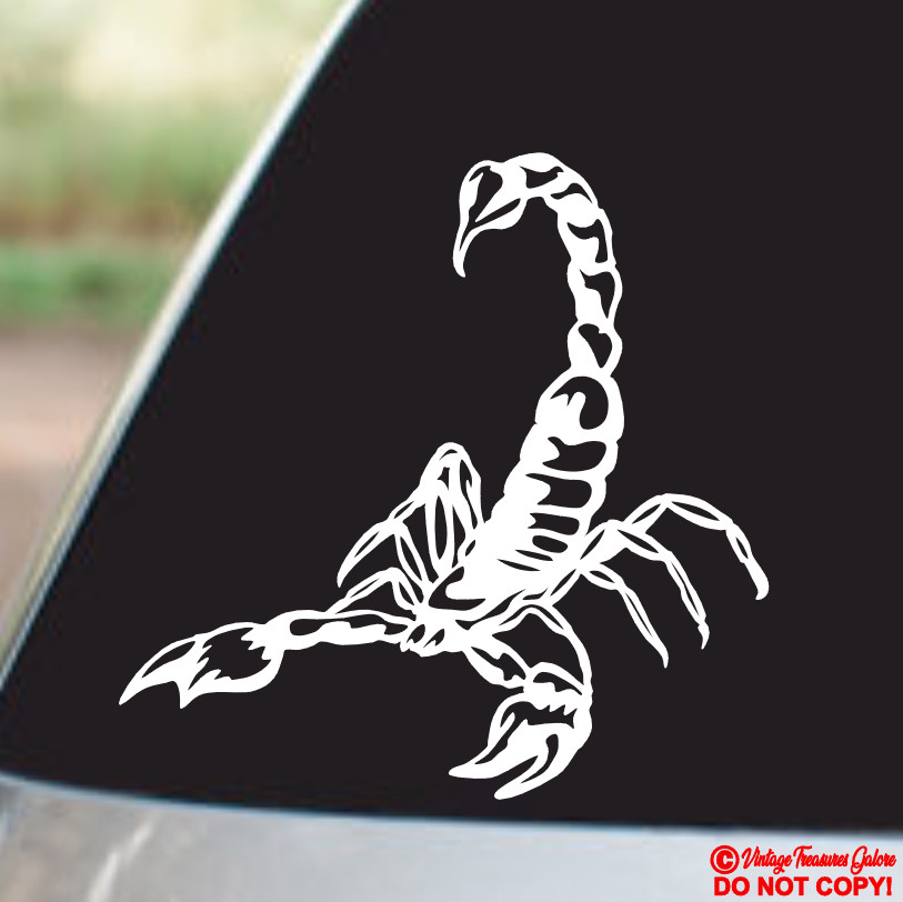SCORPION ~VINYL DECAL STICKER CAR TRUCK BUMPER REAR WINDOW ARACHNID EMPEROR JDM