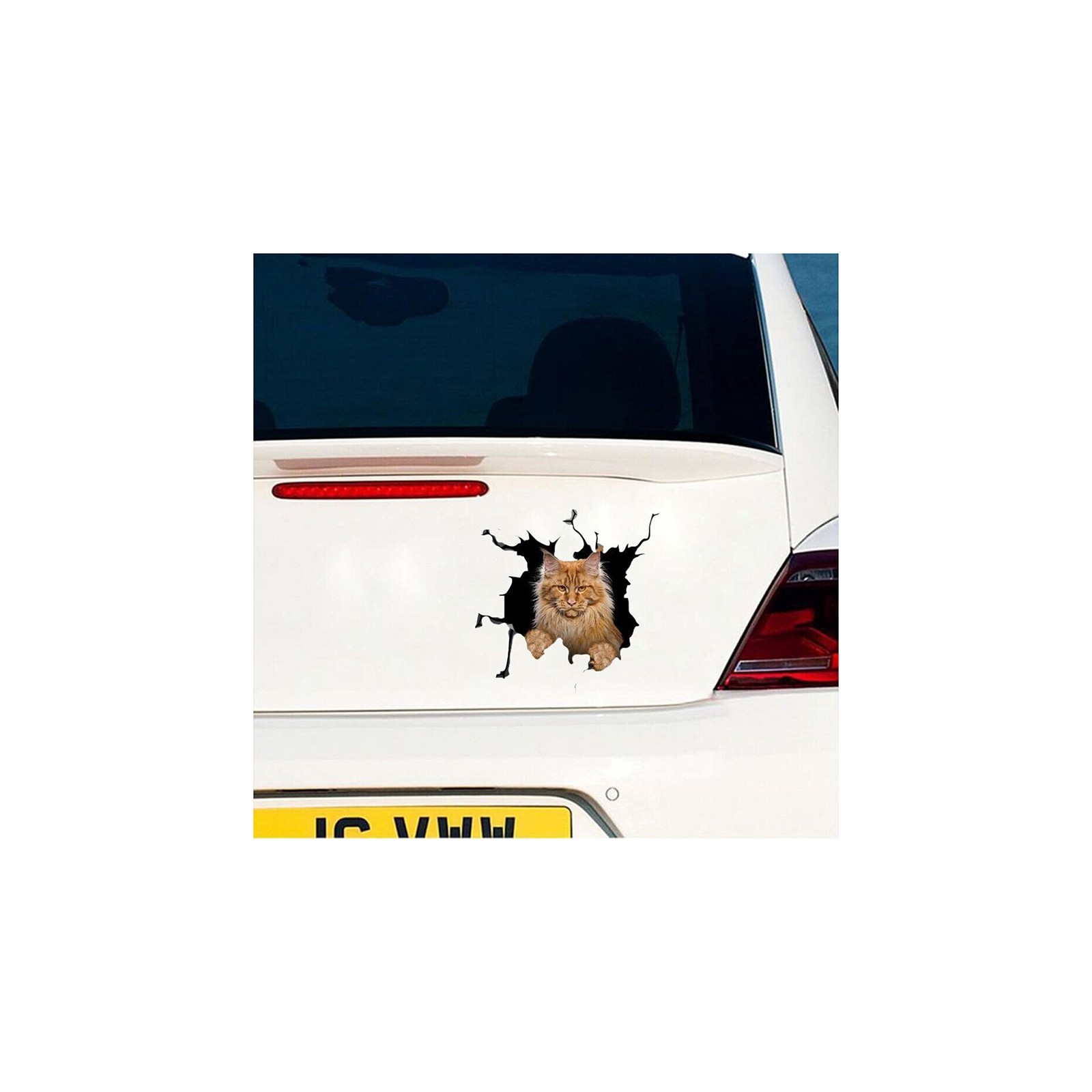 3D Cat Car Truck Exterior Decorative Sticker Vinyl Window Decals Universal f