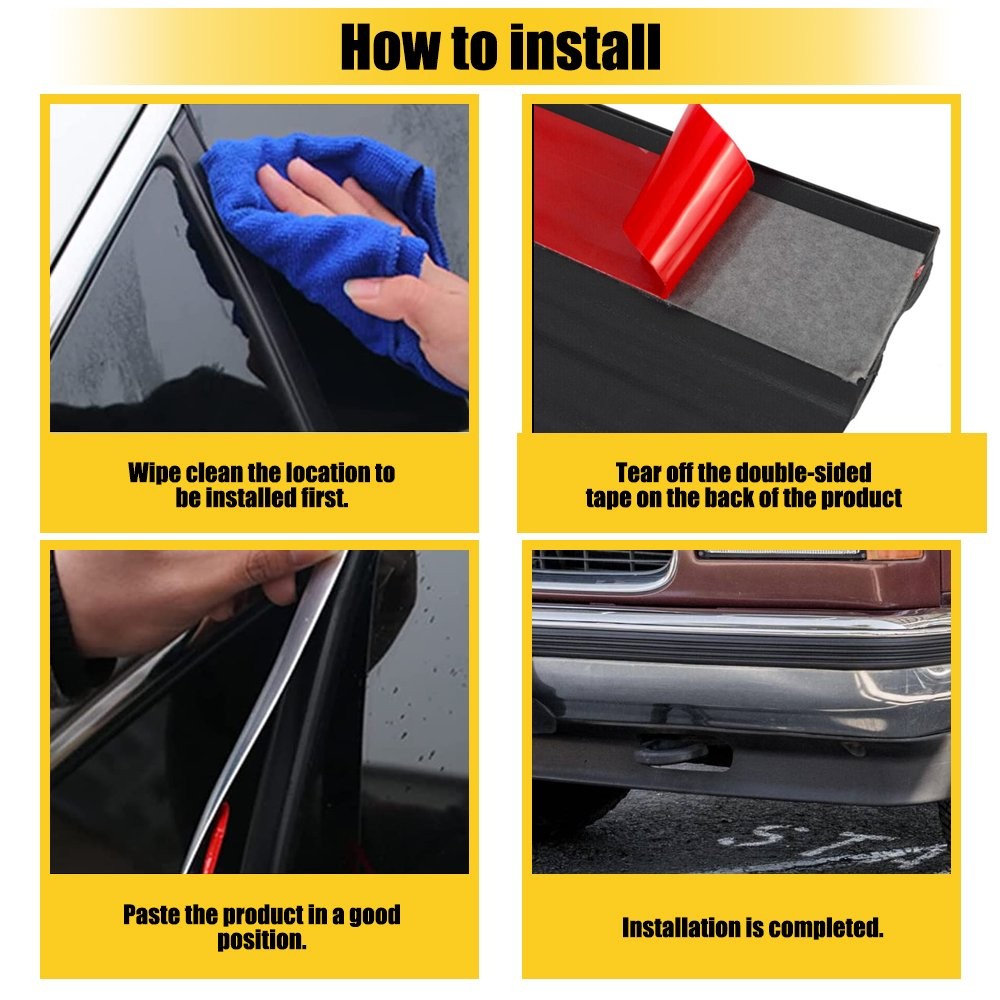 6M Body Side Molding Belt Exterior Protector Roll For Chevy / GMC SUV Truck
