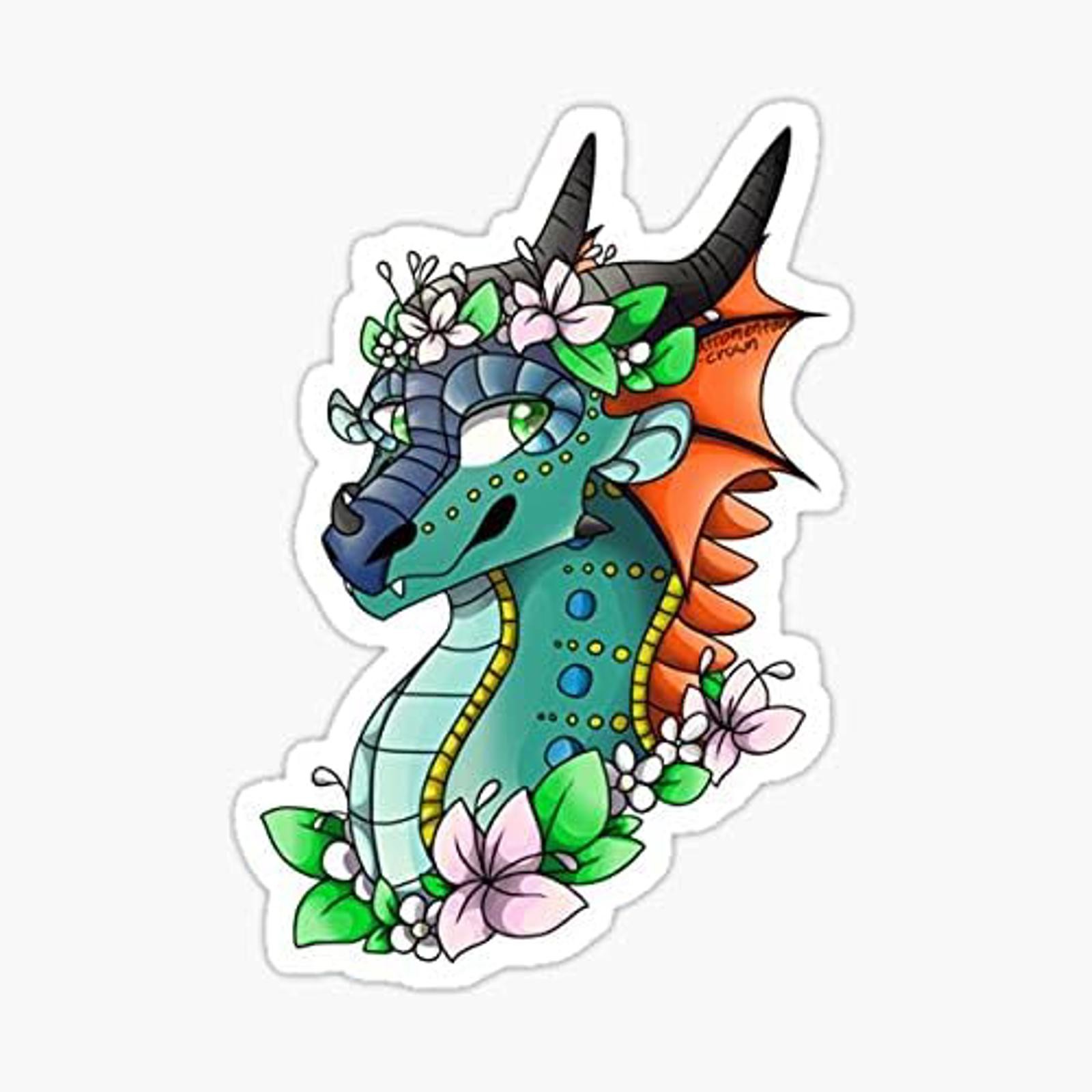 5″ Wings of Fire Glor Vinyl Bumper Sticker