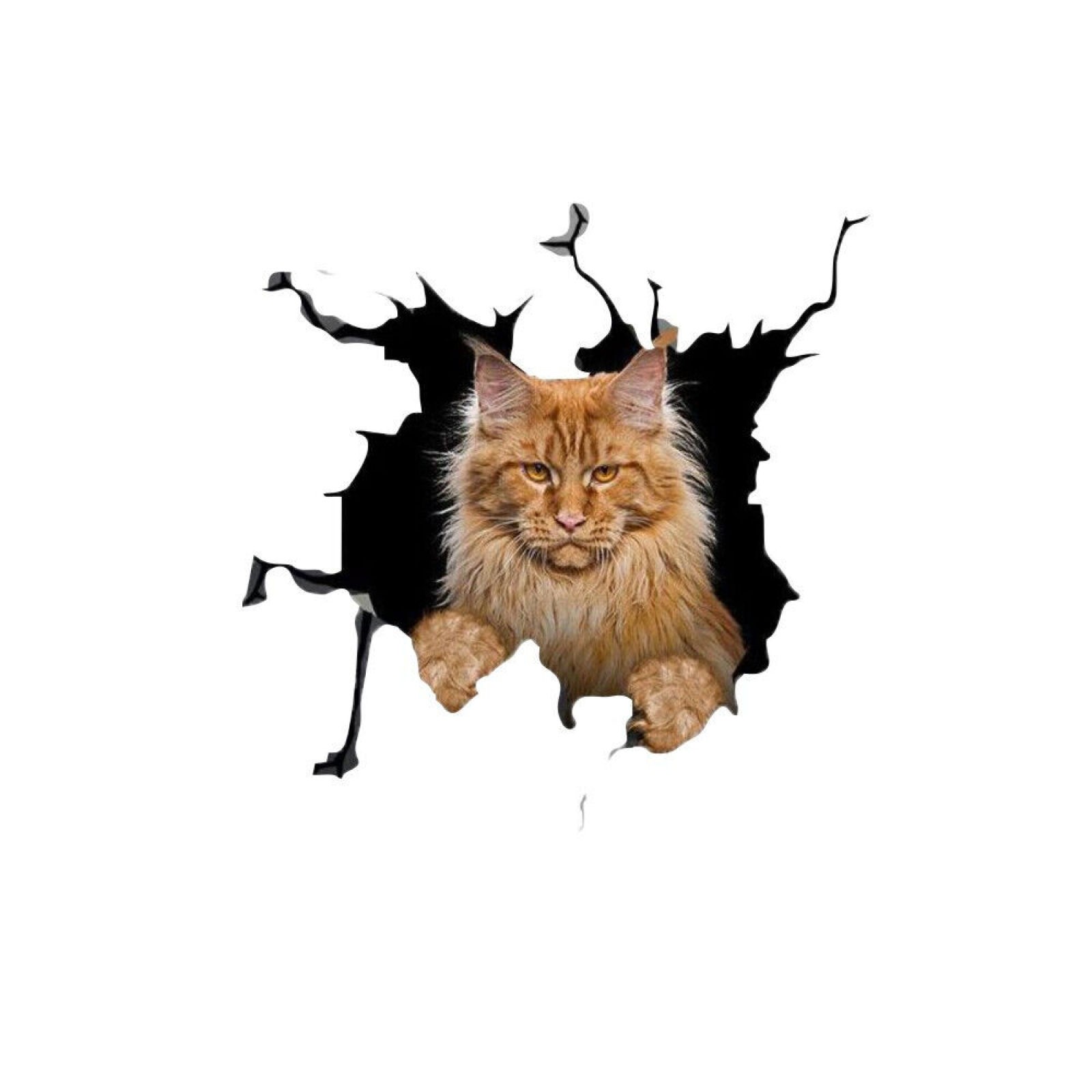 3D Cat Car Truck Exterior Decorative Sticker Vinyl Window Decals Universal f