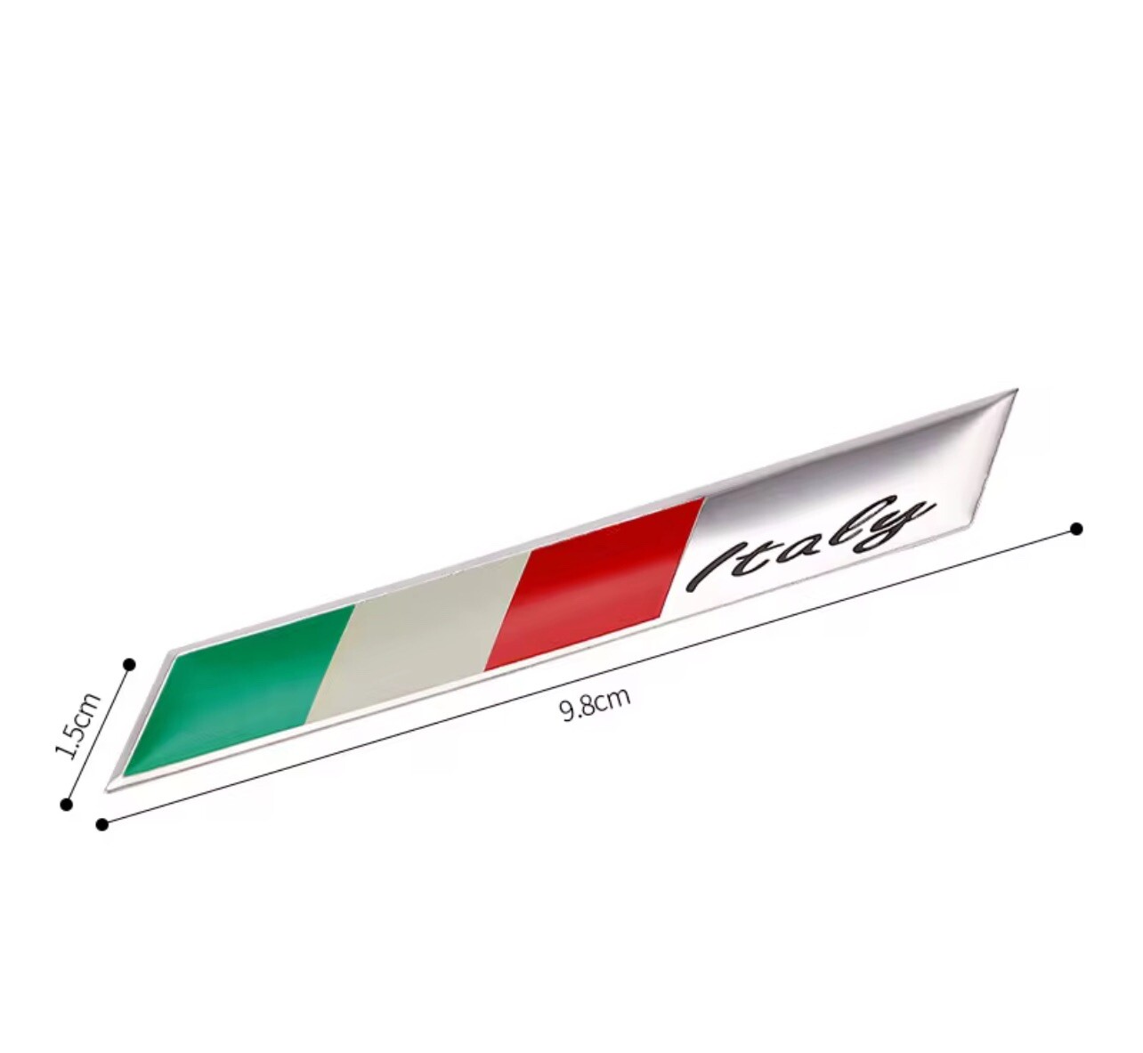2 Pack Italian Flag Emblems Auto Stickers Car Decals Italy IT Free Shipping!