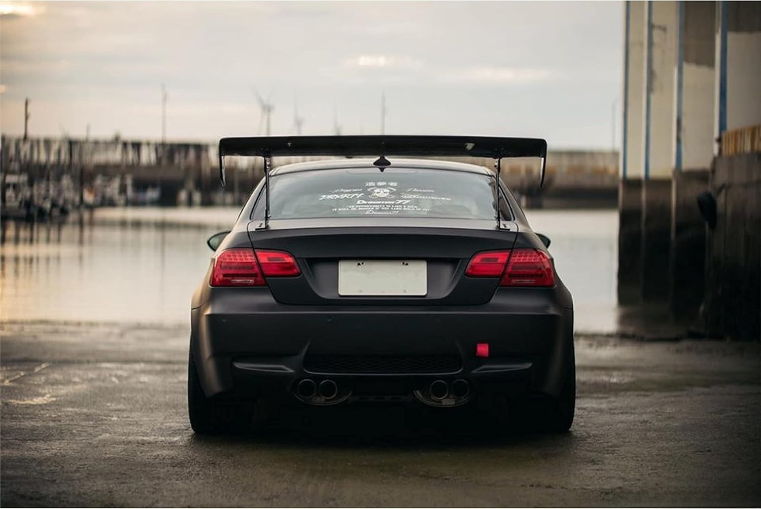 Matte Black Automotive Window Film 10 ft × 5 ft