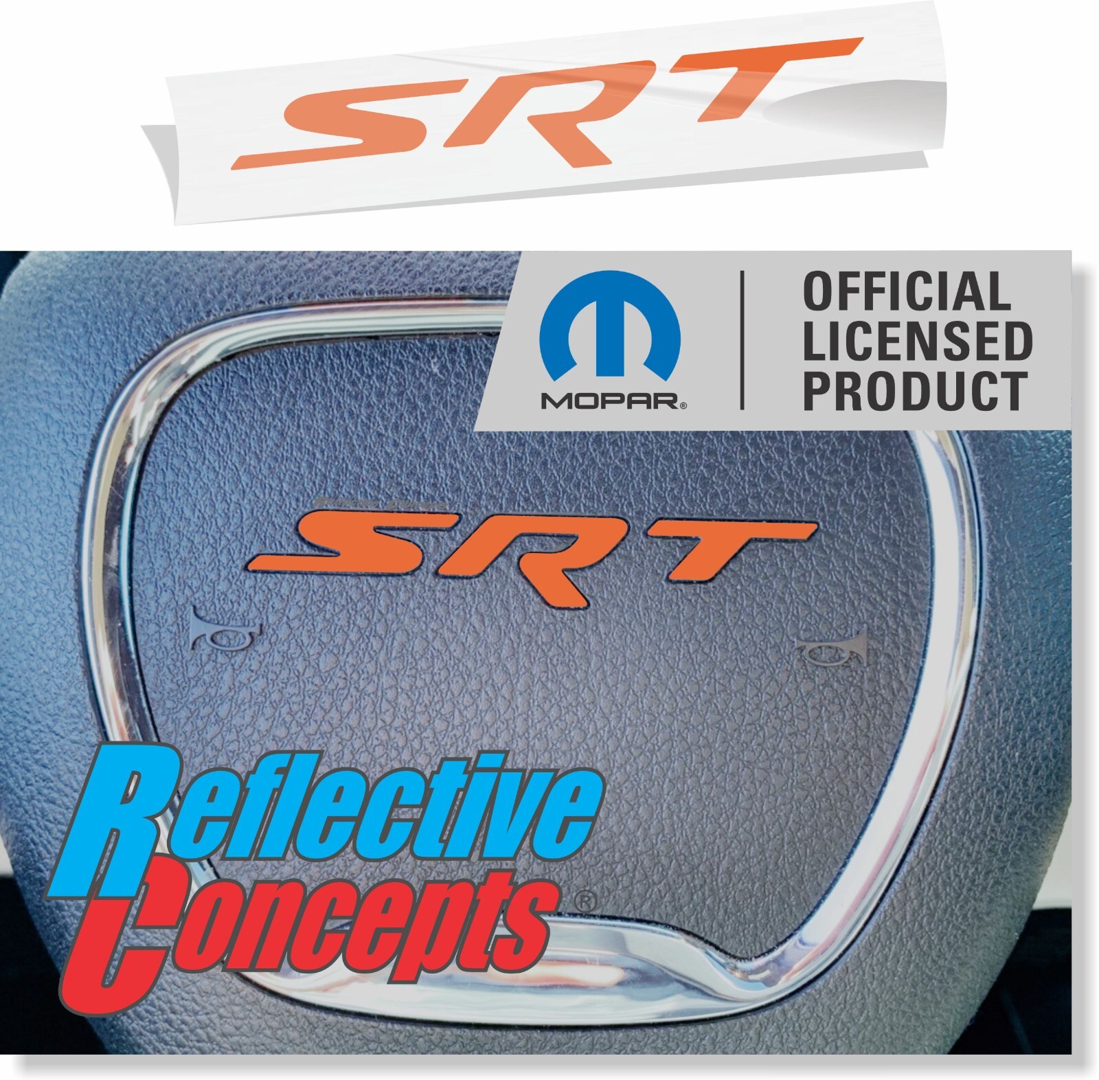 SRT Steering Wheel Lettering Overlay Decal – Grand Cherokee SRT