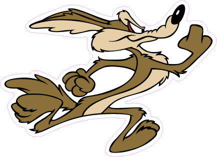 Wile E. Coyote Road Runner Beep Vinyl Bumper Sticker Window Decal Multiple Sizes
