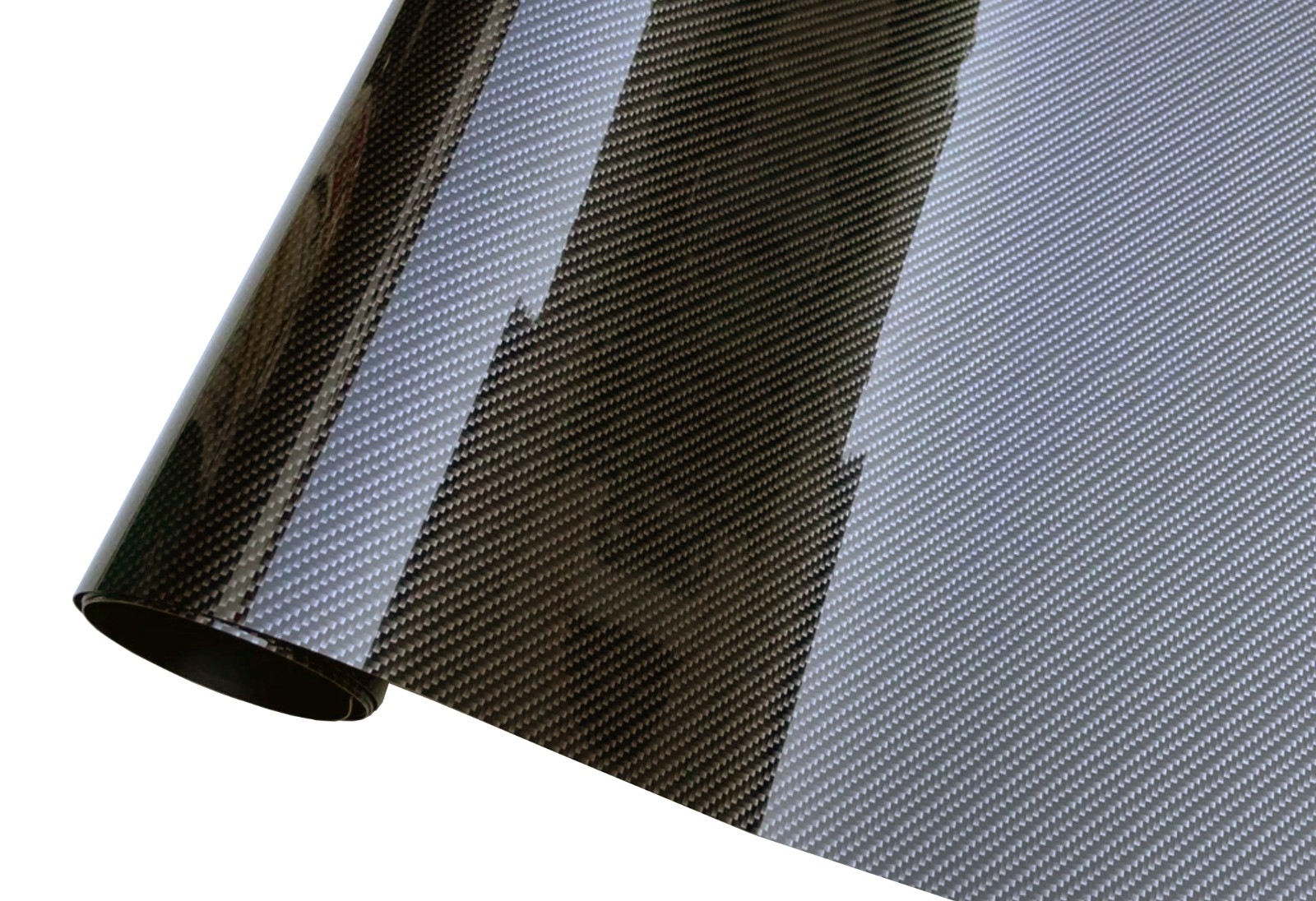 660″x60″ Ultra Gloss PET Liner 9D Black Carbon Fiber Car Vinyl Wrap 55FTX5FT