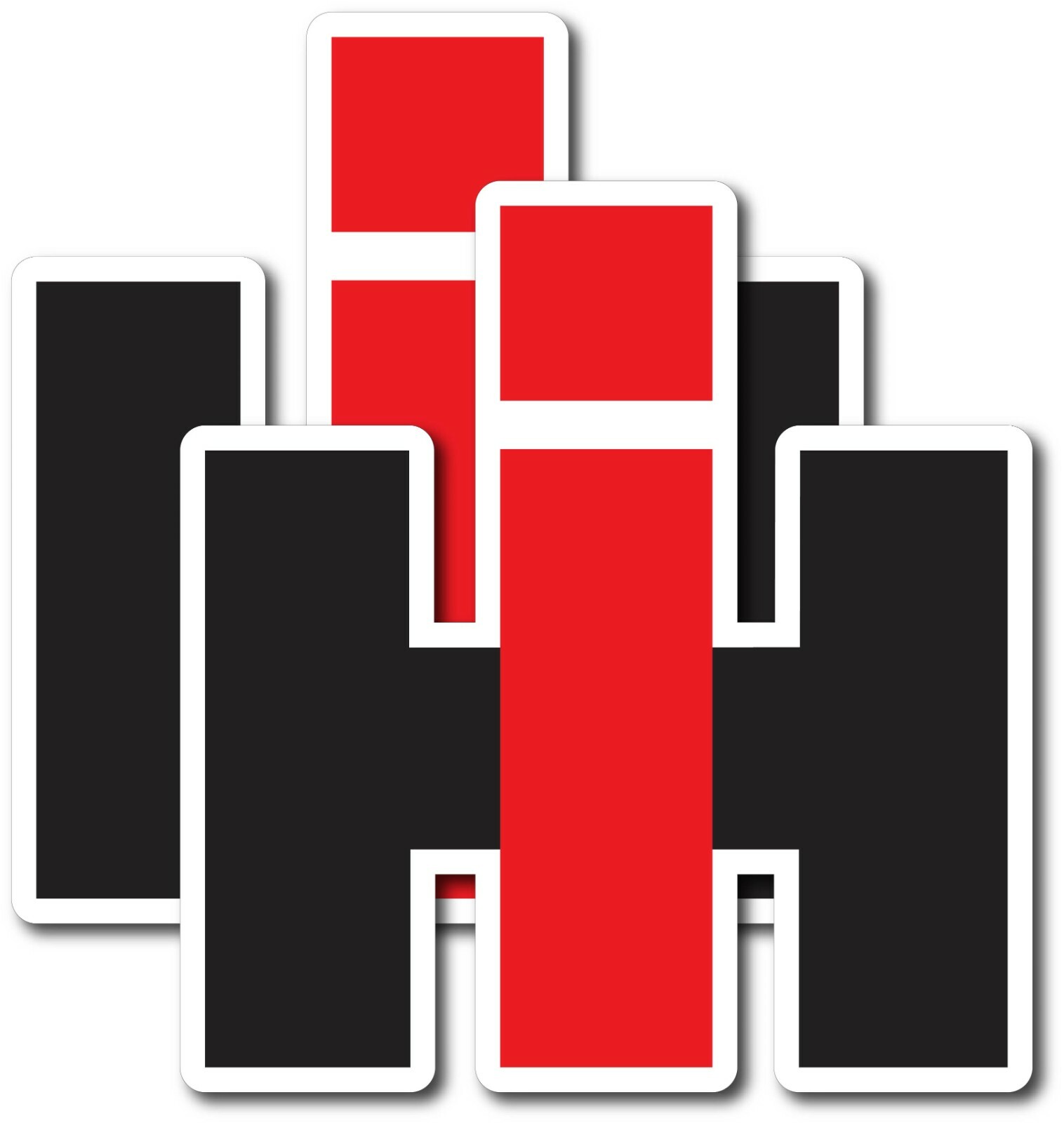 2X IH INTERNATIONAL HARVESTER DECAL STICKER 3M USA MADE TRUCK WINDOW CAR TRACTOR