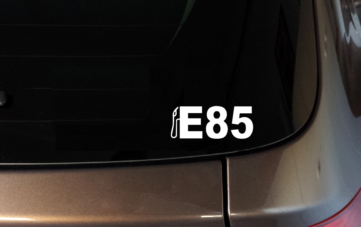 E85 Tune Ethanol Cool Drift King JDM Turbo Vinyl Car Window Decal Sticker iPad