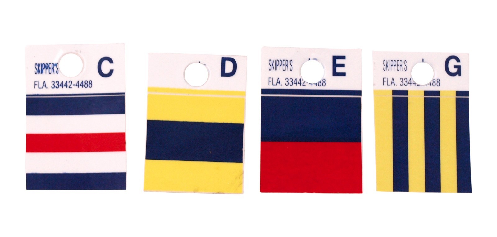 1″ Mylar International Code Flag Letter Decal, Sticker A to Z