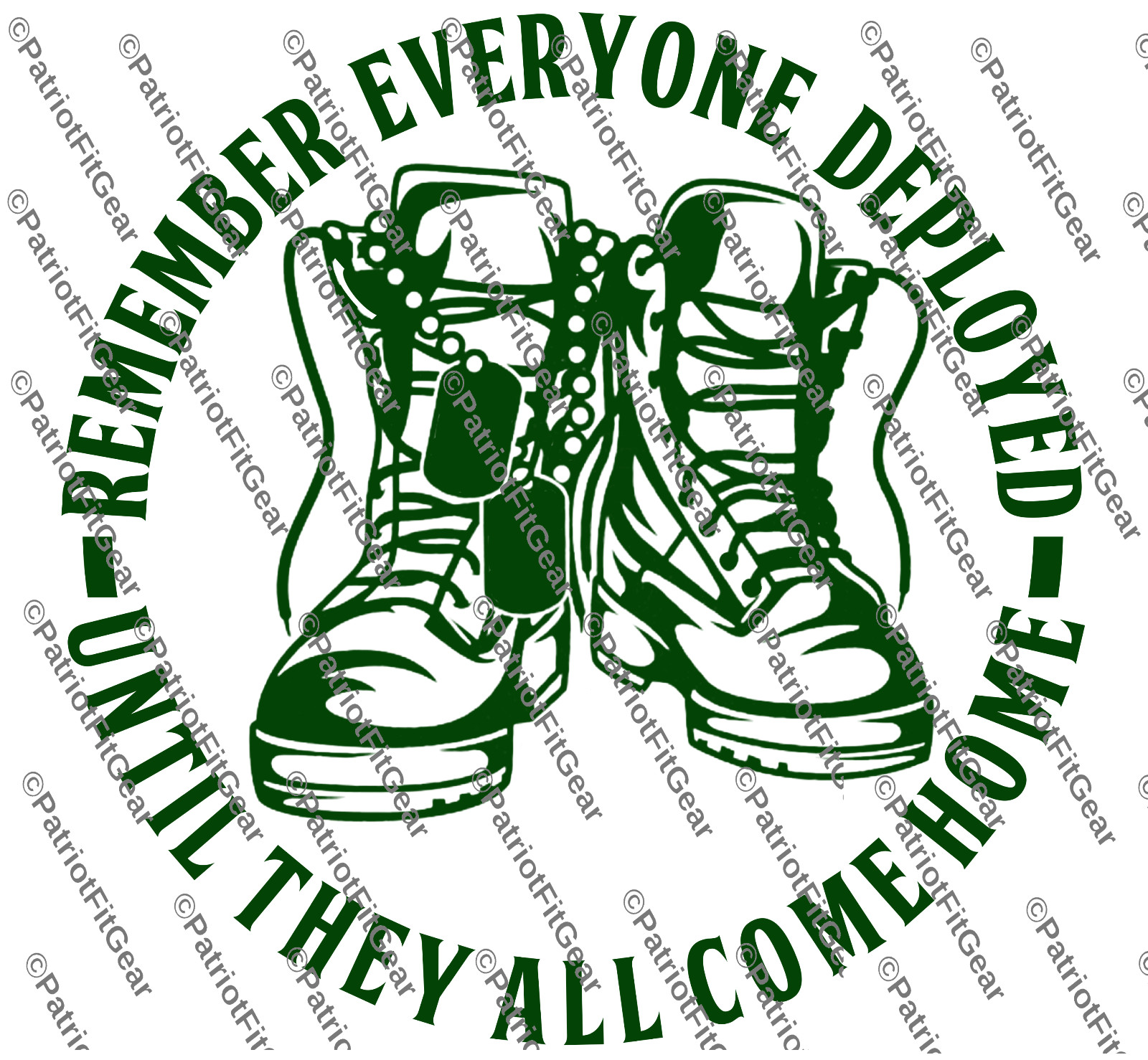 Remember Everyone Deployed,RED,Support Our Troops,,Military,Custom Vinyl Decal