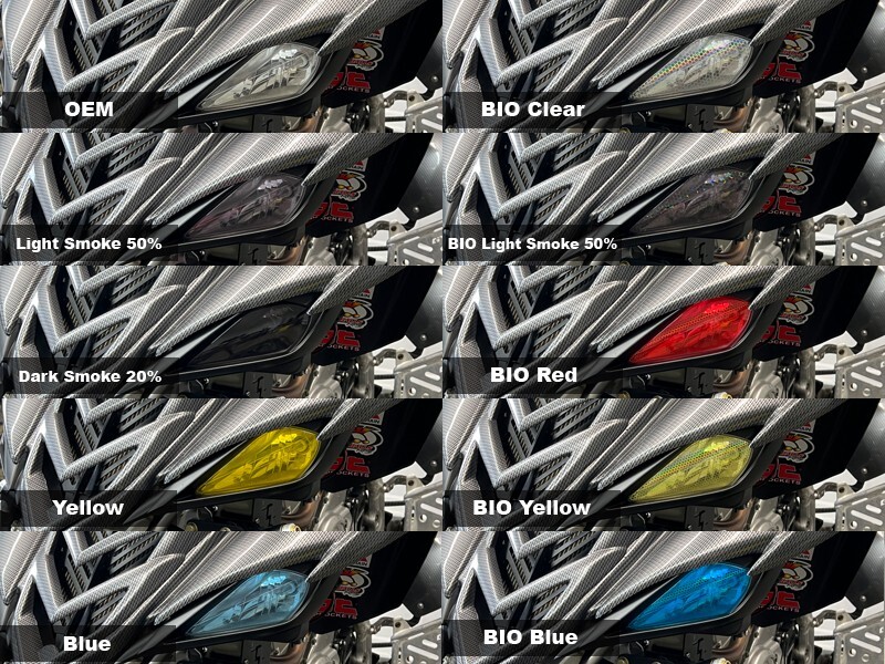 Headlight Vinyl Tint Overlay–Light Smoke 50% |Precis.Ft. for 23+Ford Super Duty