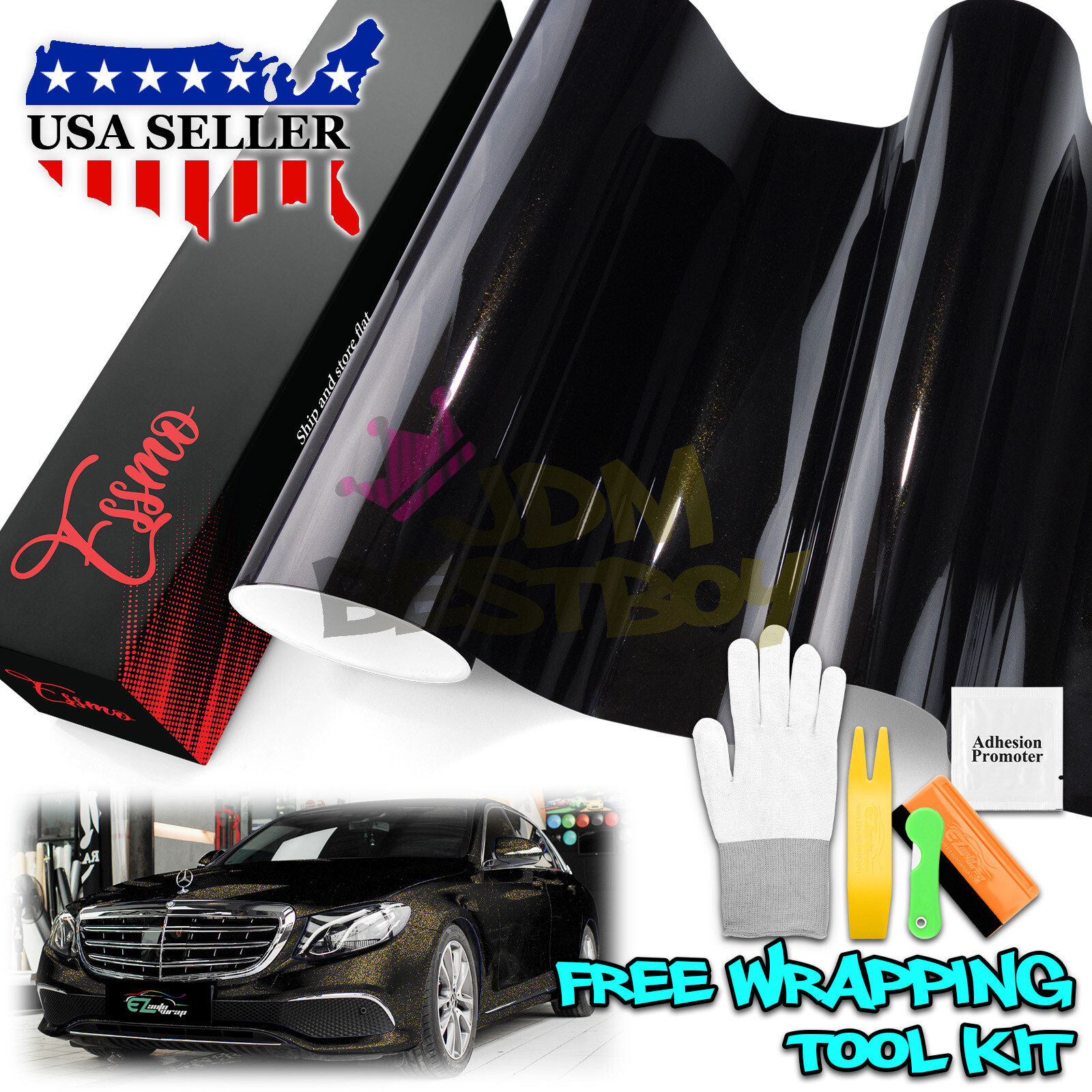 Color PPF Paint Protection Film Gloss Black Gold Metallic Scratch Shield Wrap