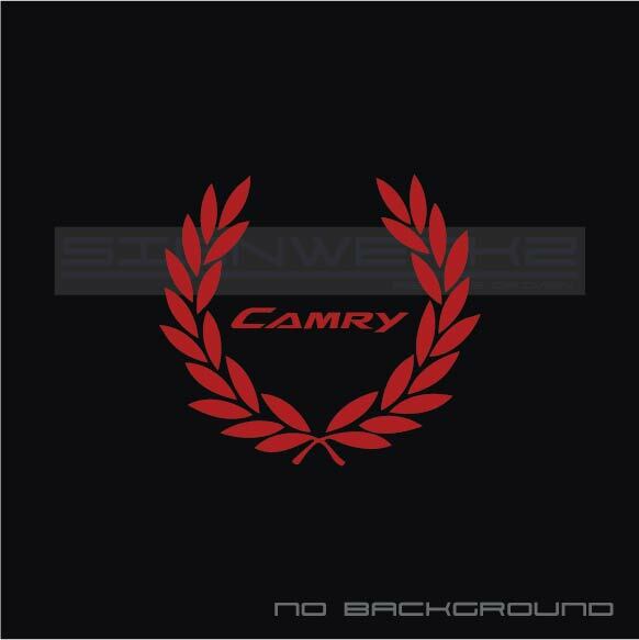 Toyota Camry New Racing Wreath Decal Sticker Pair
