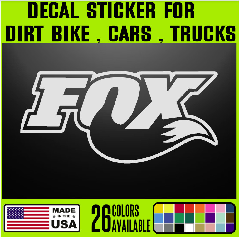 FOX – Off Road ATV Racing Decal Sticker Dirt Bike Motocross 4 Wheeler – F2