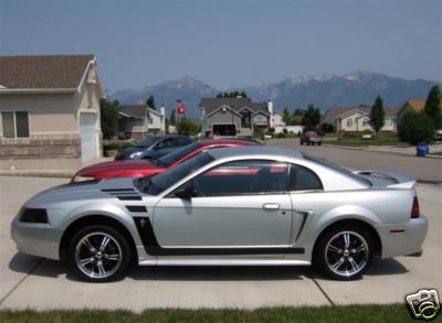 99-04 Ford Mustang Boss Style Side Stripes Gt Cobra V6 Vinyl Graphics Decals