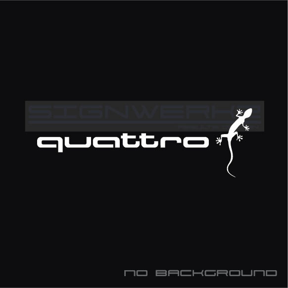 Audi Gecko quattro decal Sticker EURO Racing mod A4 S4 S3 TT R8 A6 Q5 Pair